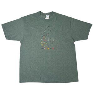 Vintage Disney Mickey Embroidered Graphic Tee XL